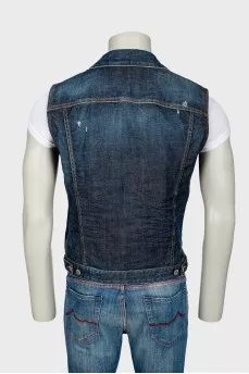 Men's jeans vest