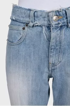 Джинси boot cut fit із необробленим краєм