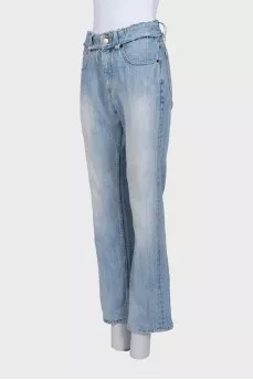 Джинси boot cut fit із необробленим краєм