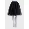 A fluffy black tulle skirt