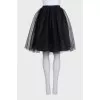 A fluffy black tulle skirt
