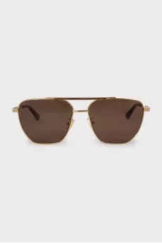 Сонцезахисні окуляри Aviator золотистого кольору