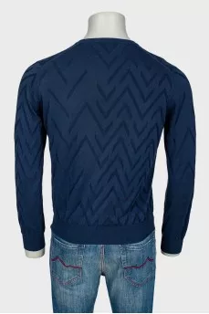 Men's geometric pattern sweater