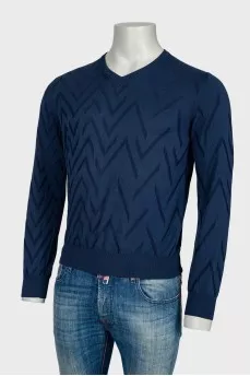 Men's geometric pattern sweater