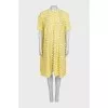Пляжная накидка декорированная цветами