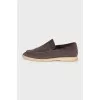 Brown Suede Summer Walk Loafers
