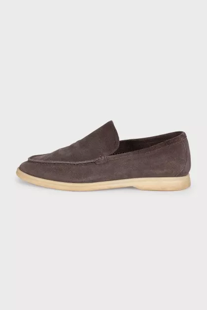 Brown Suede Summer Walk Loafers