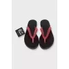 Beach flip-flops with tag