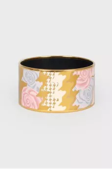 Metal enamel bracelet