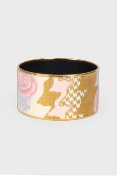 Metal enamel bracelet