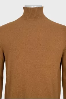 Чоловічий гольф коричневого кольору з кашеміру