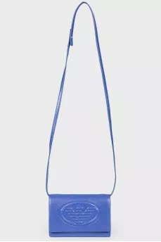 Indigo handbag with strap