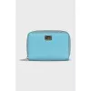 Blue leather wallet