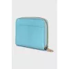 Blue leather wallet