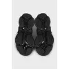 Текстильные кроссовки Triple S черного цвета