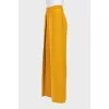 Yellow high-waisted palazzo pants