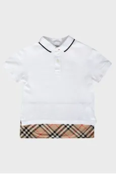 Children's polo patch shirt