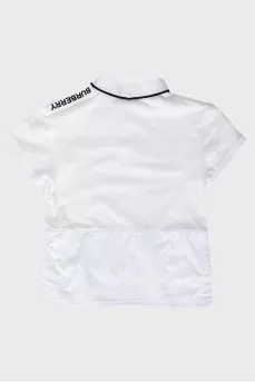 Children's polo patch shirt