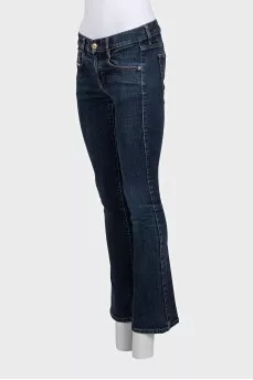 Синие джинсы boot cut fit на низкой посадке