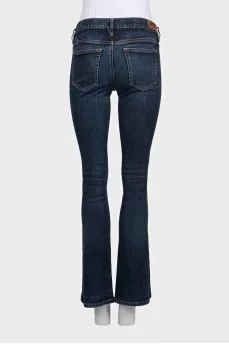 Синие джинсы boot cut fit на низкой посадке
