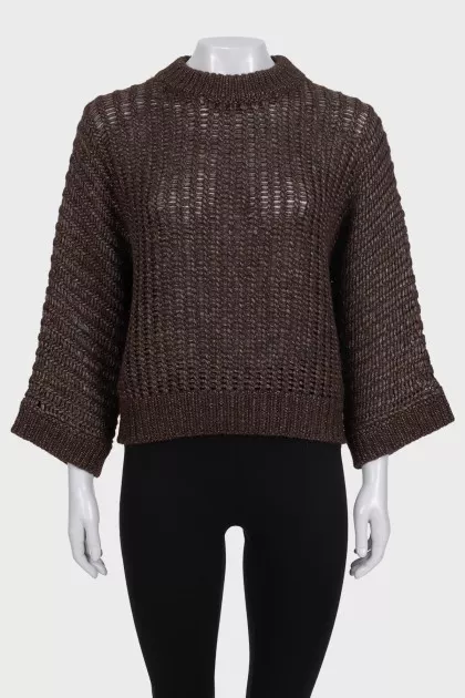 Джемпер oversize із широкими рукавами