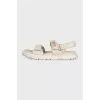 Dioract leather sandals