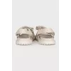 Dioract leather sandals
