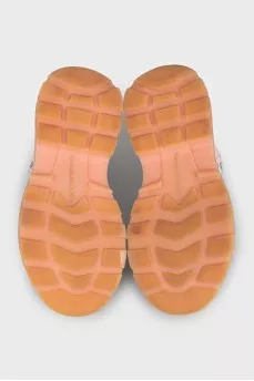 Розовые кожаные ботинки Tread Slick