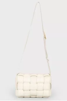 White leather bag Cassette