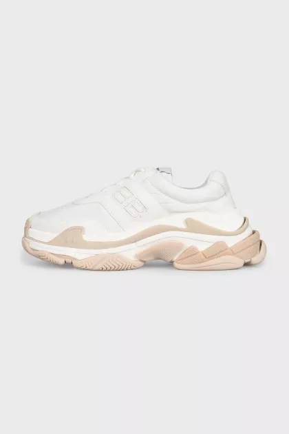 White Triple S Combo Sneakers