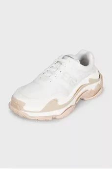 White Triple S Combo Sneakers