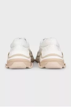White Triple S Combo Sneakers