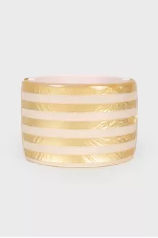 A wide striped bracelet
