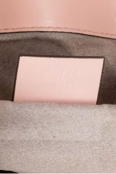 Pink leather GG Marmont bag