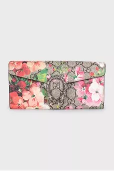 Кошелек из кожи с декором Dionysus Wallet On Chain