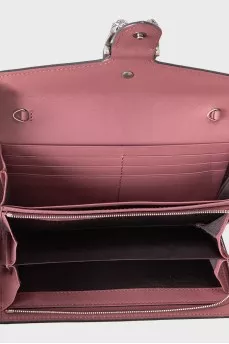 Кошелек из кожи с декором Dionysus Wallet On Chain