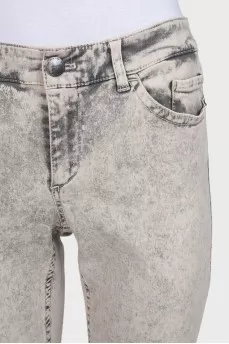 Gray skinny fit jeans