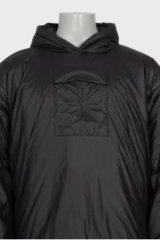 Men's black pullover jacket