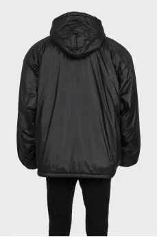 Men's black pullover jacket