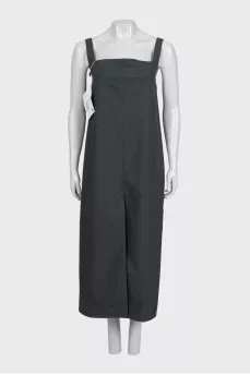 Gray strappy dress with tag