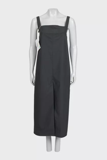 Gray strappy dress with tag