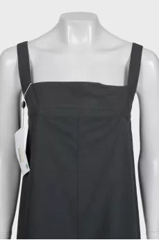 Gray strappy dress with tag
