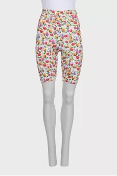 Спортивные велосипедки в цветочный принт