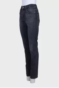 Men's mid-rise straight-leg jeans