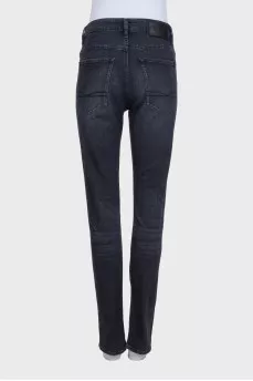 Men's mid-rise straight-leg jeans