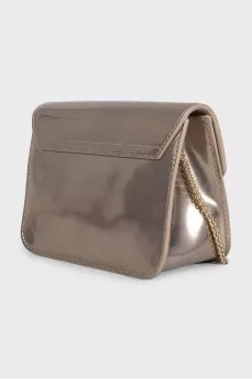 Metropolis gold leather bag