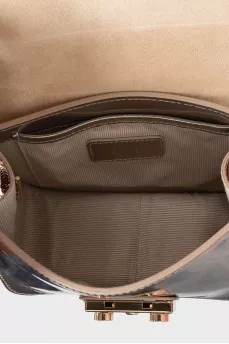 Metropolis gold leather bag