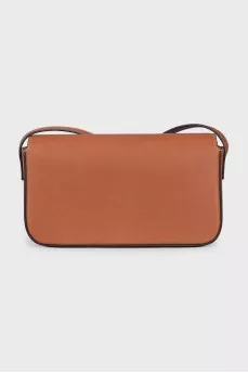 Brown leather Triomphe bag