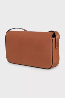 Brown leather Triomphe bag