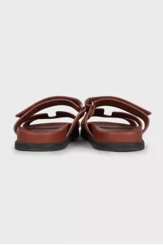 Men's brown Chypre flip-flops